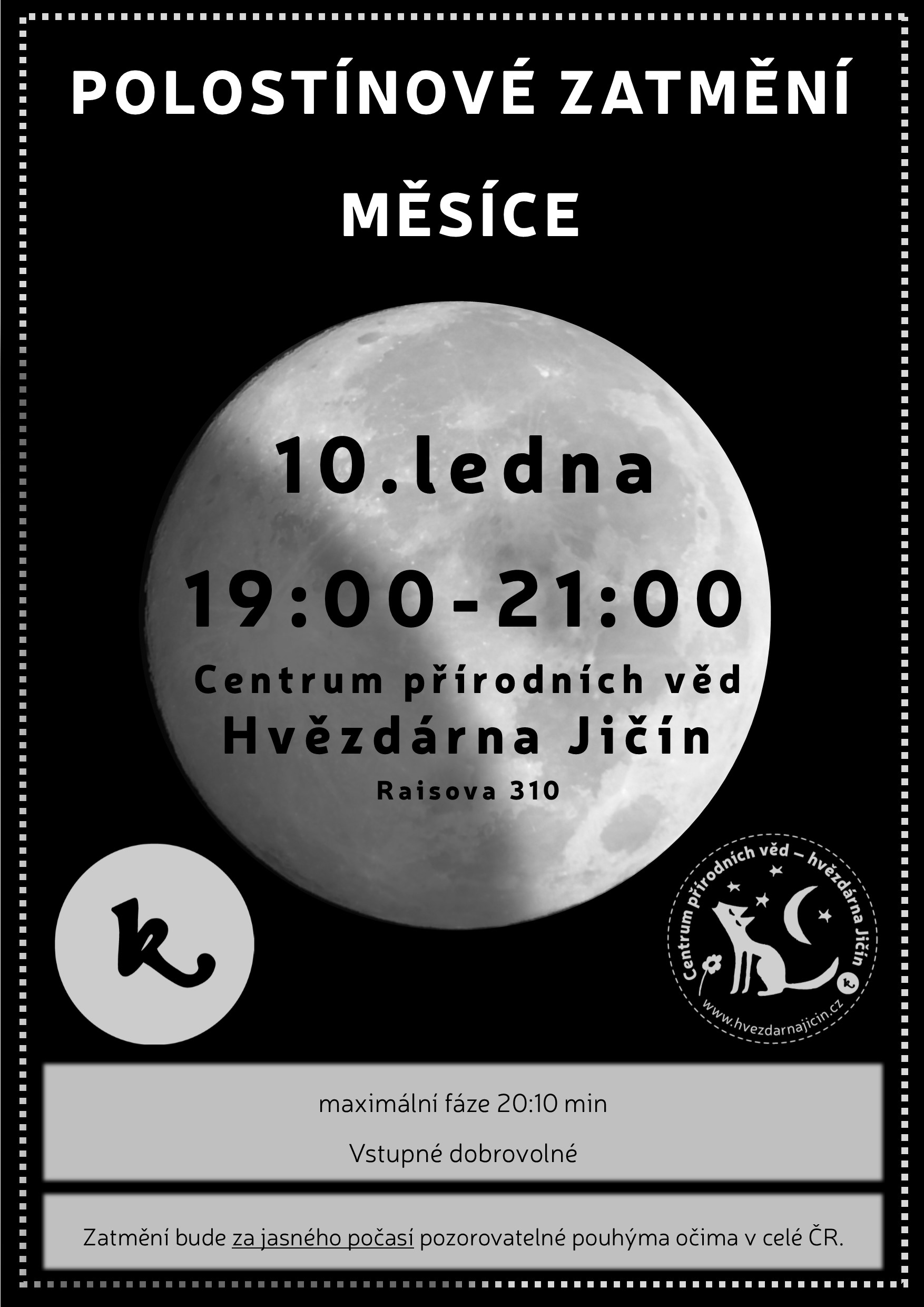 polostínové leden