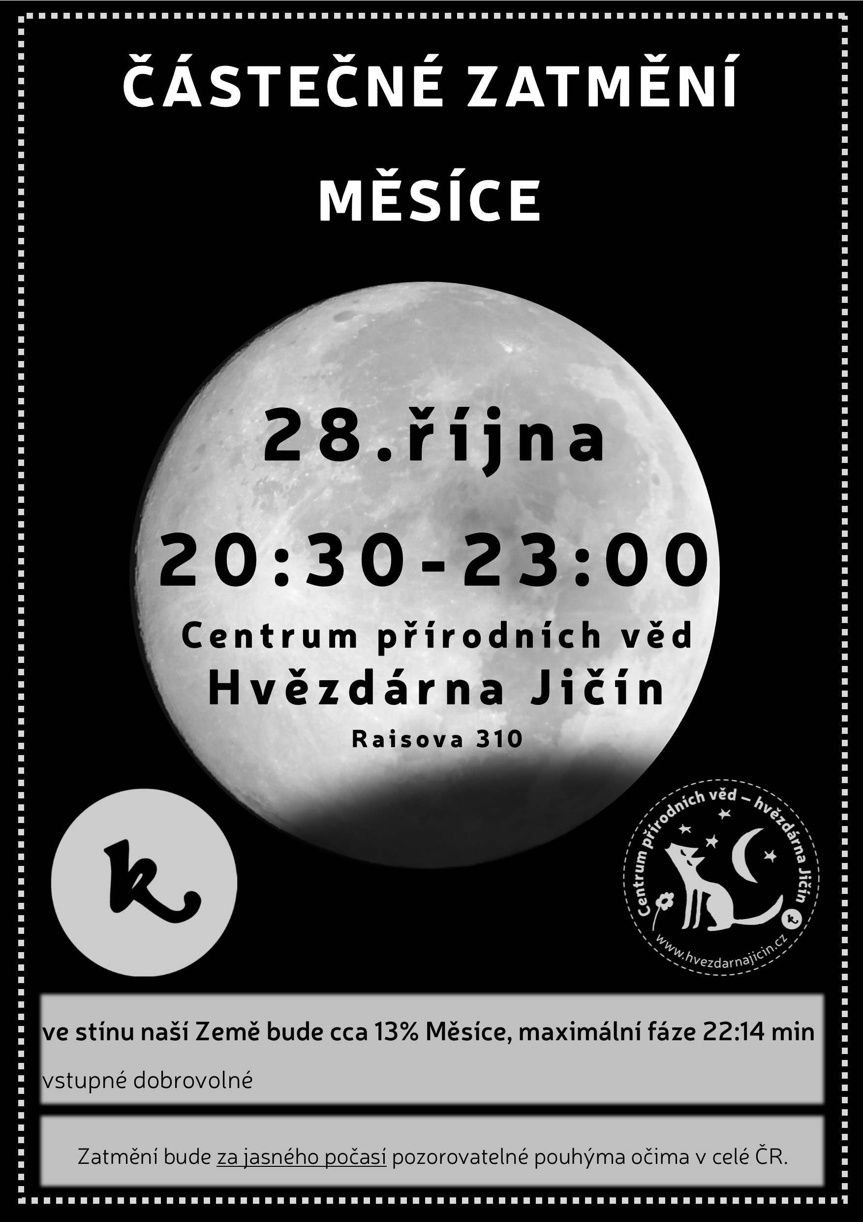 10.28.částeční zatemění Měsíc