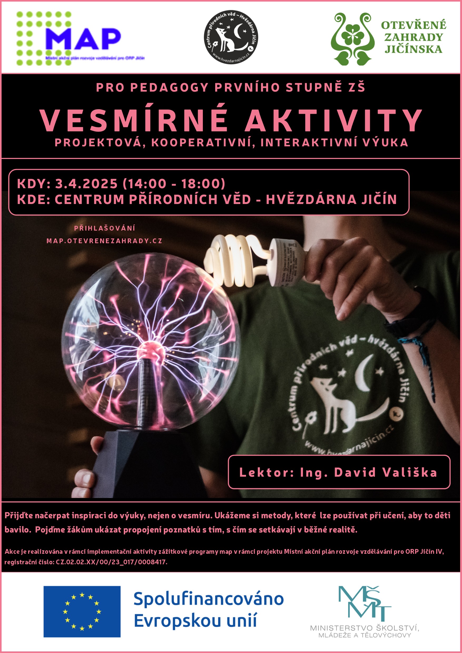 4.3.2025 vesmirne aktivity skolení