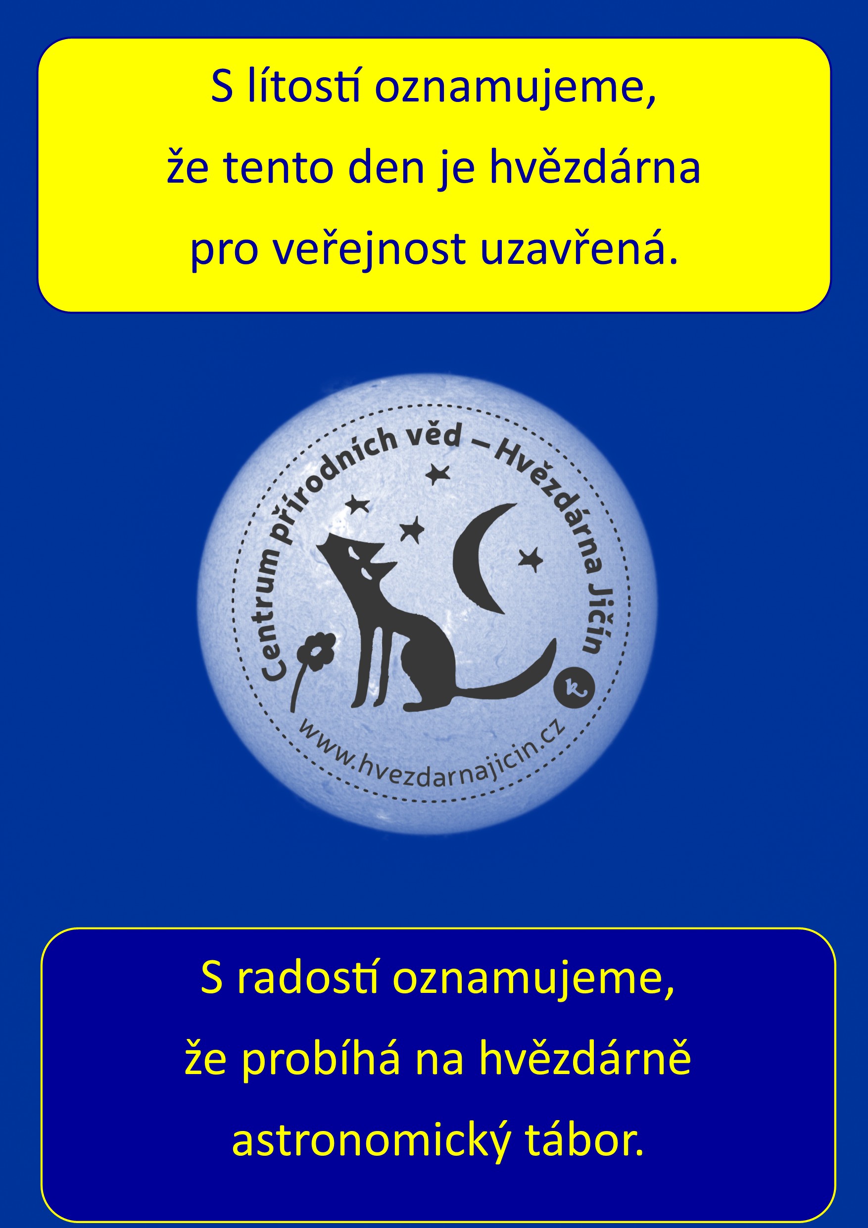 zavřeno kalendar